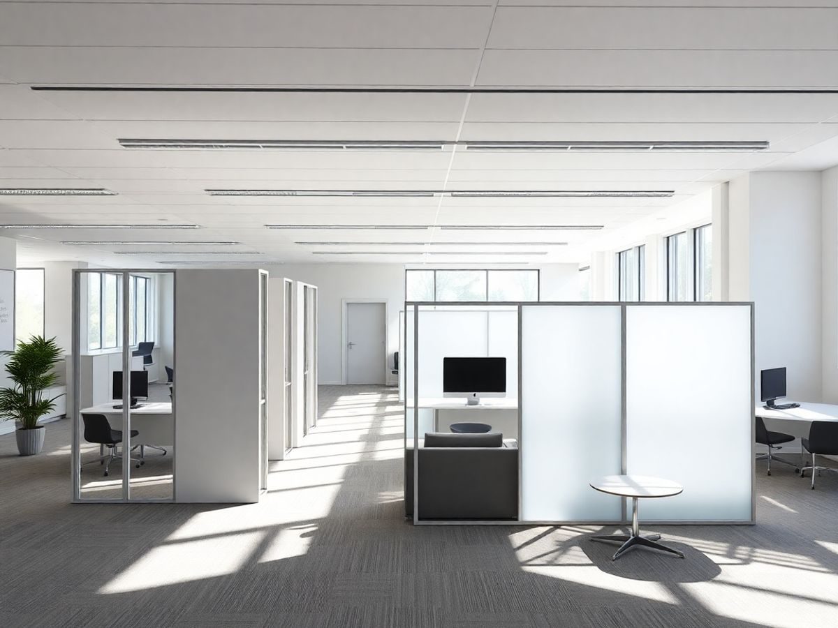 Spații interioare luminoase și moderne, adaptabile.