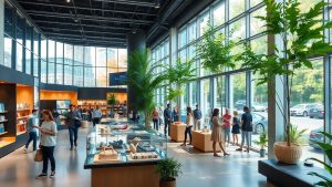 Spații comerciale moderne și inovatoare în 2025.